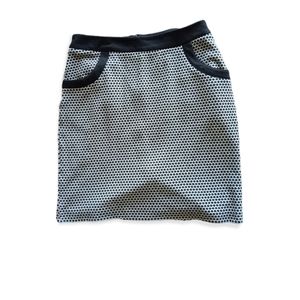 MERONA black and white polka dot skirt with pockets size 8